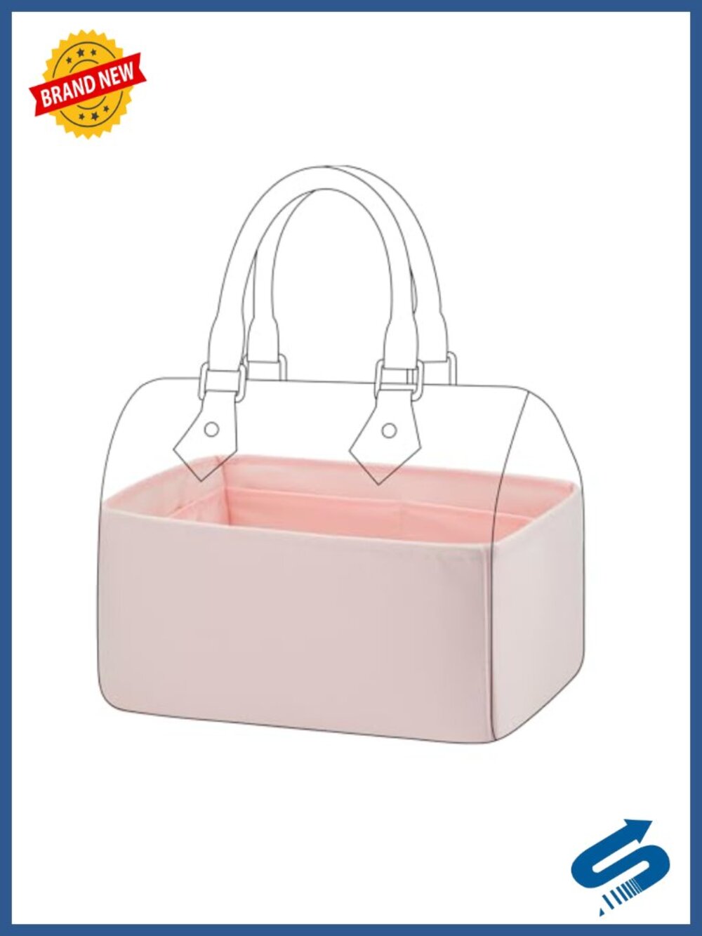 Silk Handbag Organizer Insert for Luxury Totes & Satchels, Purse Shaper with